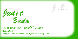 judit bedo business card